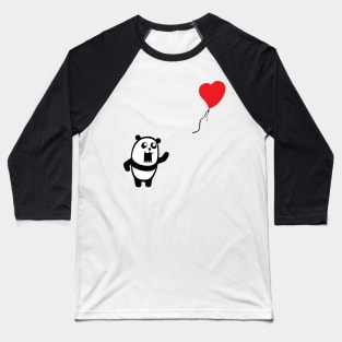 Panda Balloon - Banksy Tribute Baseball T-Shirt